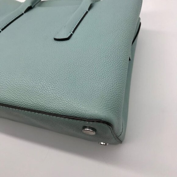 Kate Spade Hazy Blue Pebble Grain Leather Margaux Satchel - Picture 8 of 11